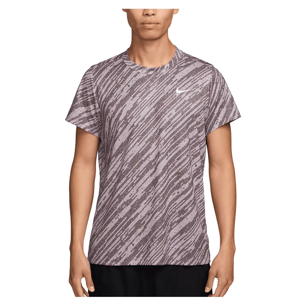 Men's Court Dri-FIT Victory Printed Tennis Top,Apparel,Nike,019 Platinum Violet/White,XS,Tennis Express,IB1530-U26-019-3