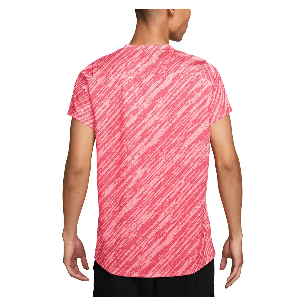 Men's Court Dri-FIT Victory Printed Tennis Top,Apparel,Nike,,,Tennis Express,IB1530-U26-663-4