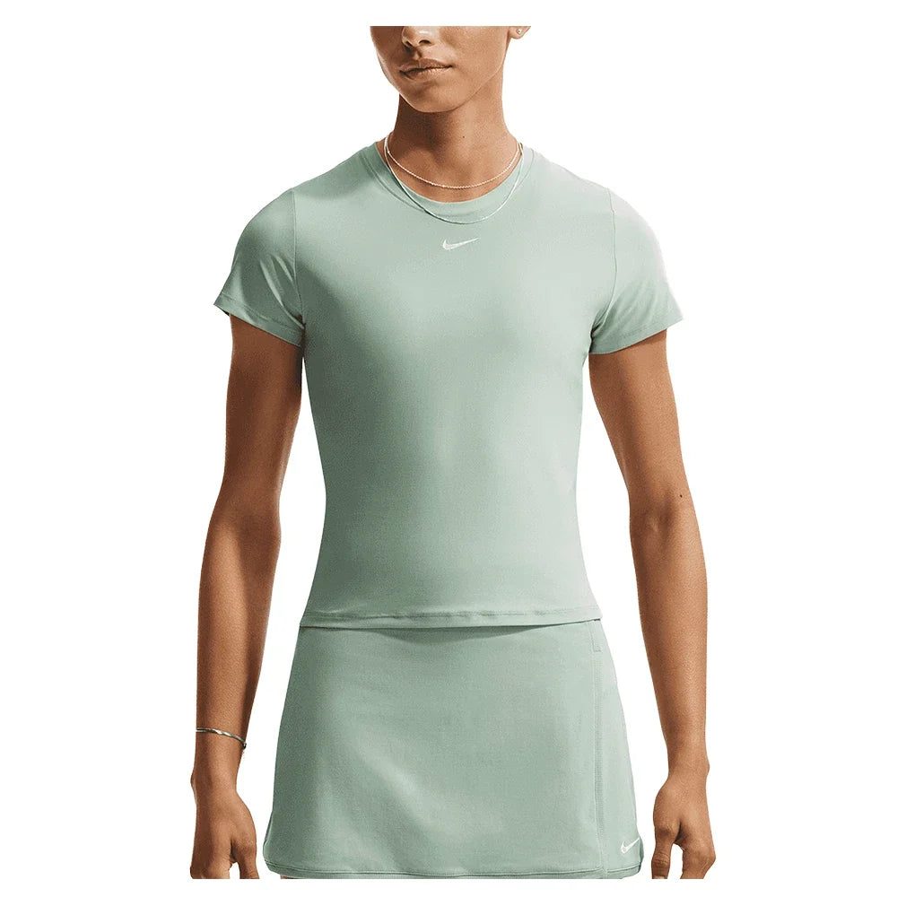Women's Dri-FIT Victory Short Sleeve Tennis Top,Apparel,Nike,006 Steam/White,XS,Tennis Express,IB3776-006
