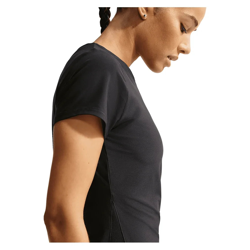 Women's Dri-FIT Victory Short Sleeve Tennis Top-Apparel-Nike-IB3776-010_5-Tennis Express