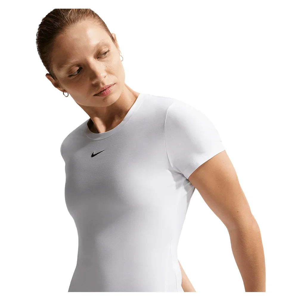Women's Dri-FIT Victory Short Sleeve Tennis Top-Apparel-Nike-IB3776-100_3-Tennis Express