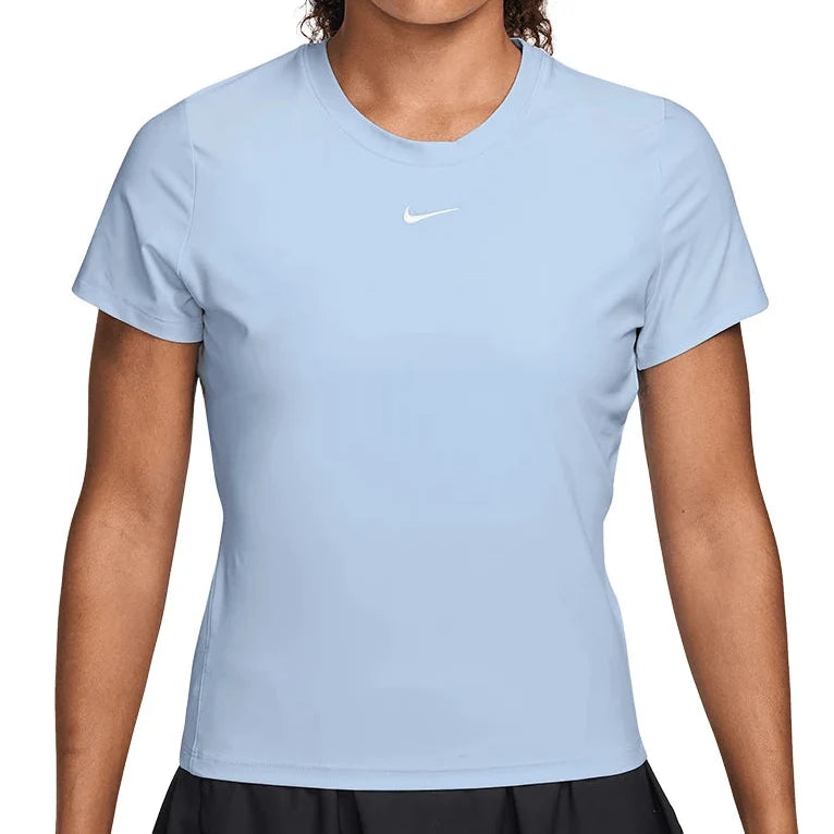 Women's Dri-FIT Victory Short Sleeve Tennis Top,Apparel,Nike,407 Hydrogen Blue,XS,Tennis Express,IB3776-407
