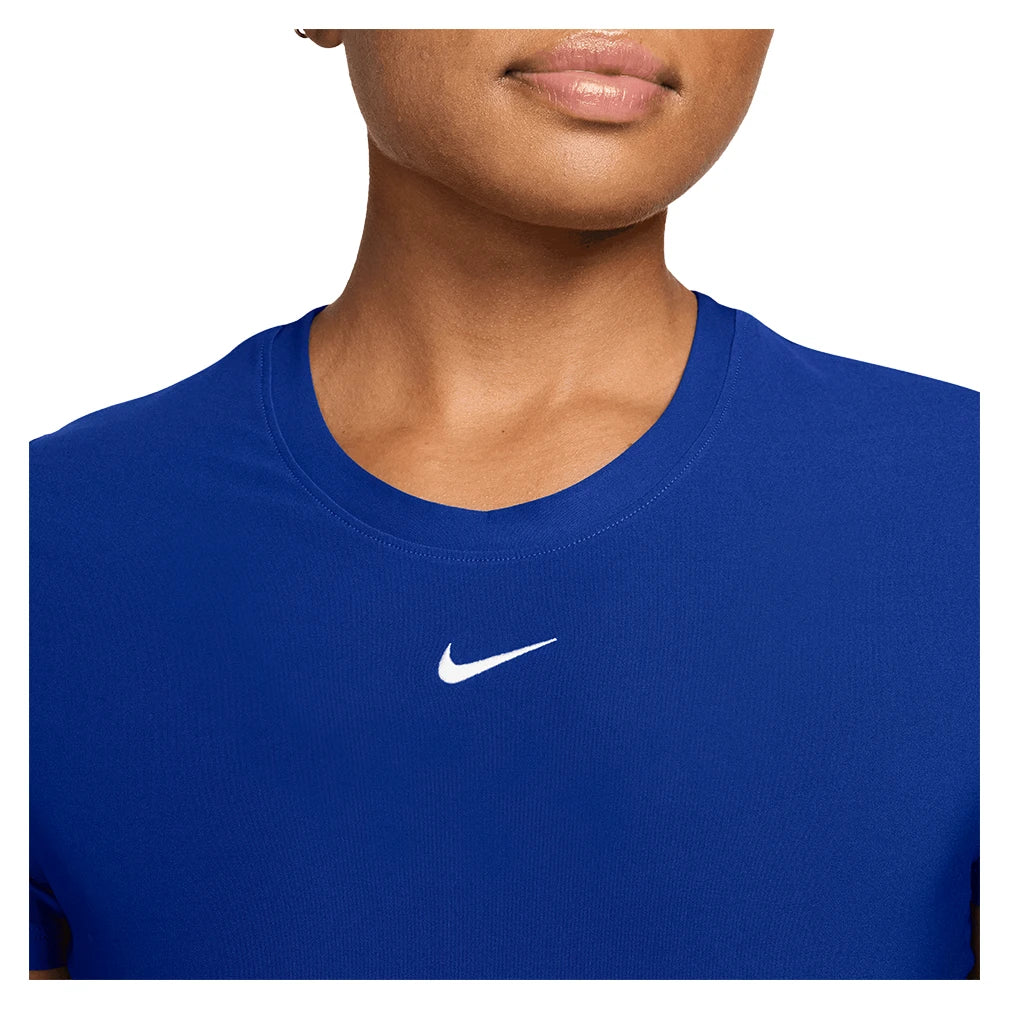 Women's Dri-FIT Victory Short Sleeve Tennis Top,Apparel,Nike,,,Tennis Express,IB3776-417-1