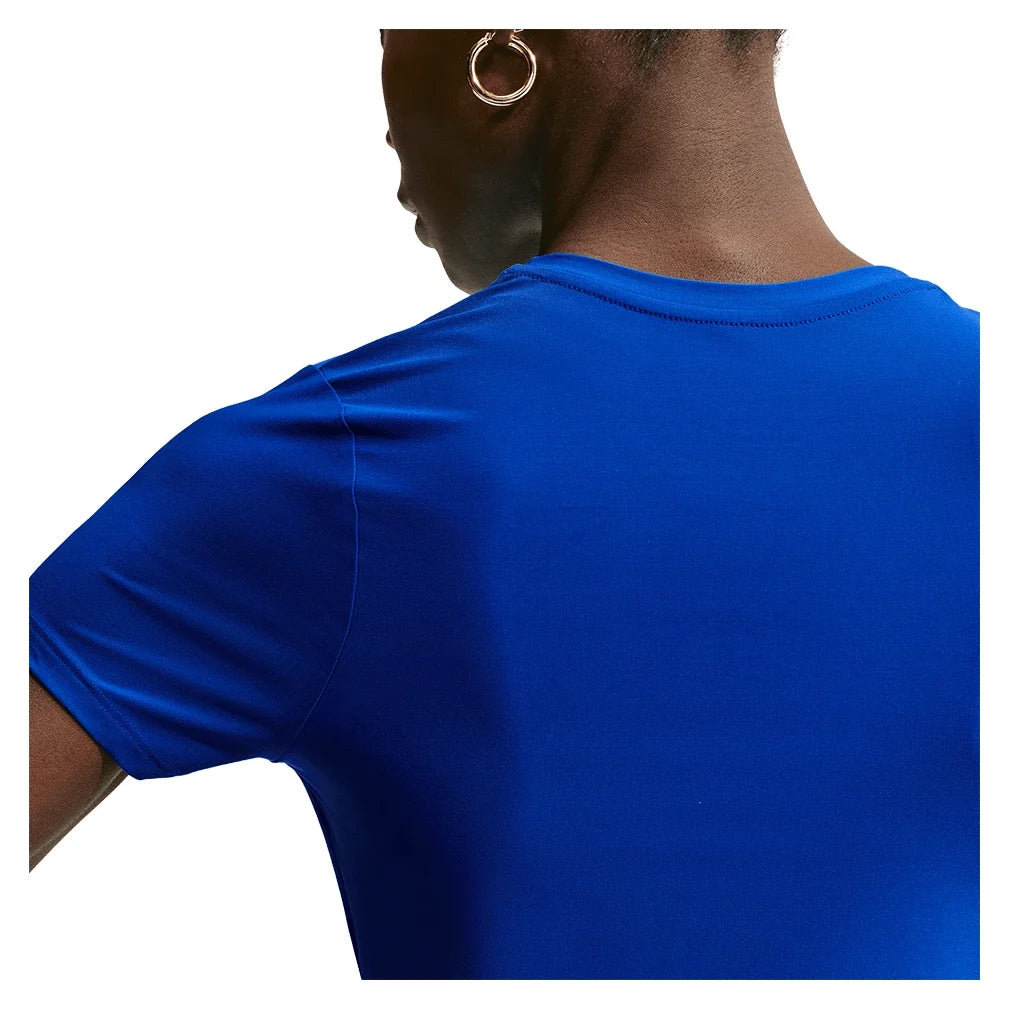 Women's Dri-FIT Victory Short Sleeve Tennis Top,Apparel,Nike,,,Tennis Express,IB3776-417-2