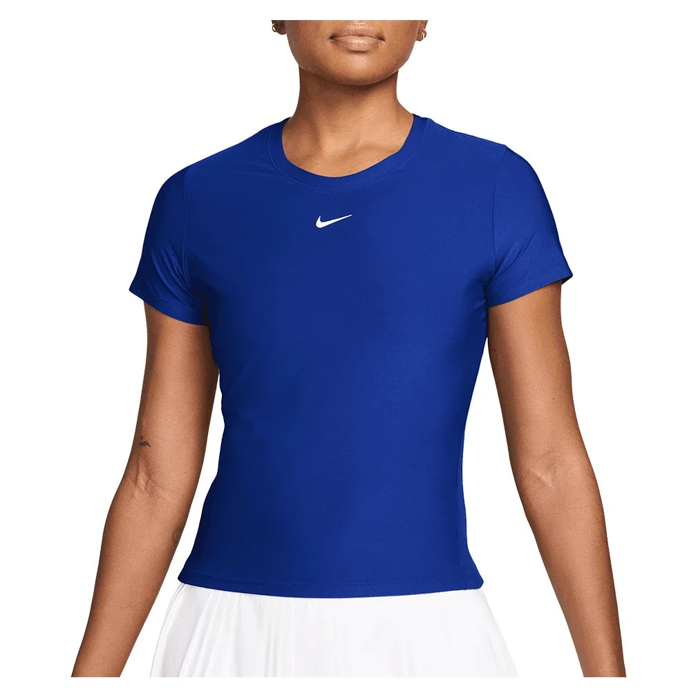 Women's Dri-FIT Victory Short Sleeve Tennis Top,Apparel,Nike,417 Old Royal/White,XS,Tennis Express,IB3776-417