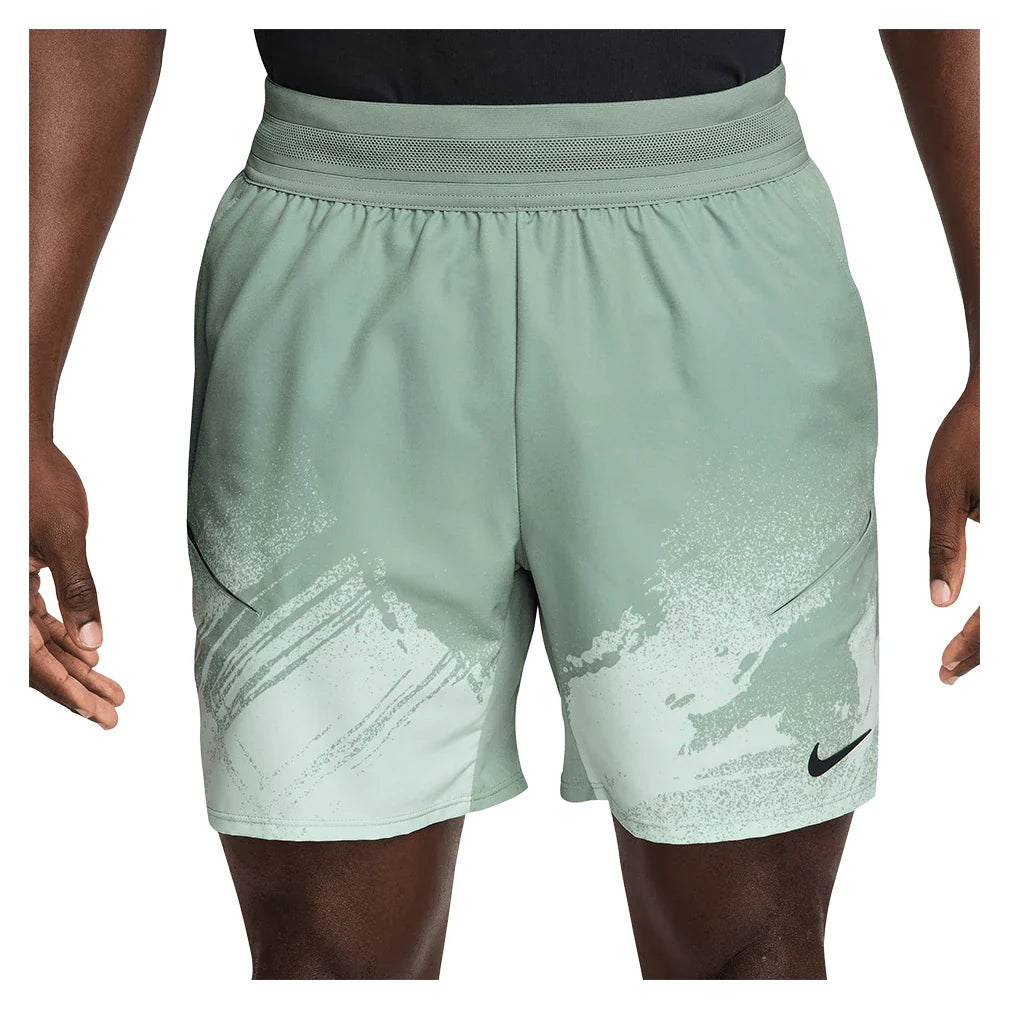 Men's Paris Court Dri-FIT Slam 6 Inch Tennis Short,Apparel,Nike,006 Steam/Barely Green,XS,Tennis Express,IF1560-006