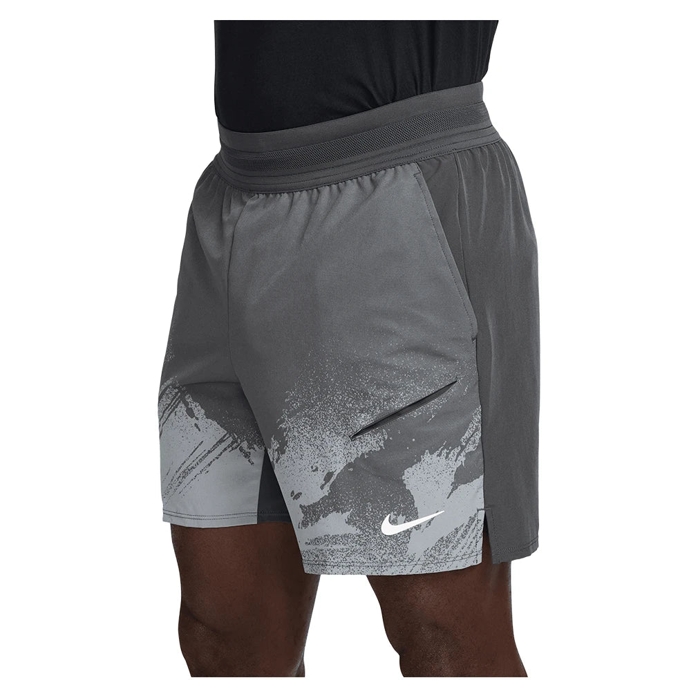 Men's Paris Court Dri-FIT Slam 6 Inch Tennis Short,Apparel,Nike,060 Anthracite/Cool Grey,XS,Tennis Express,IF1560-060