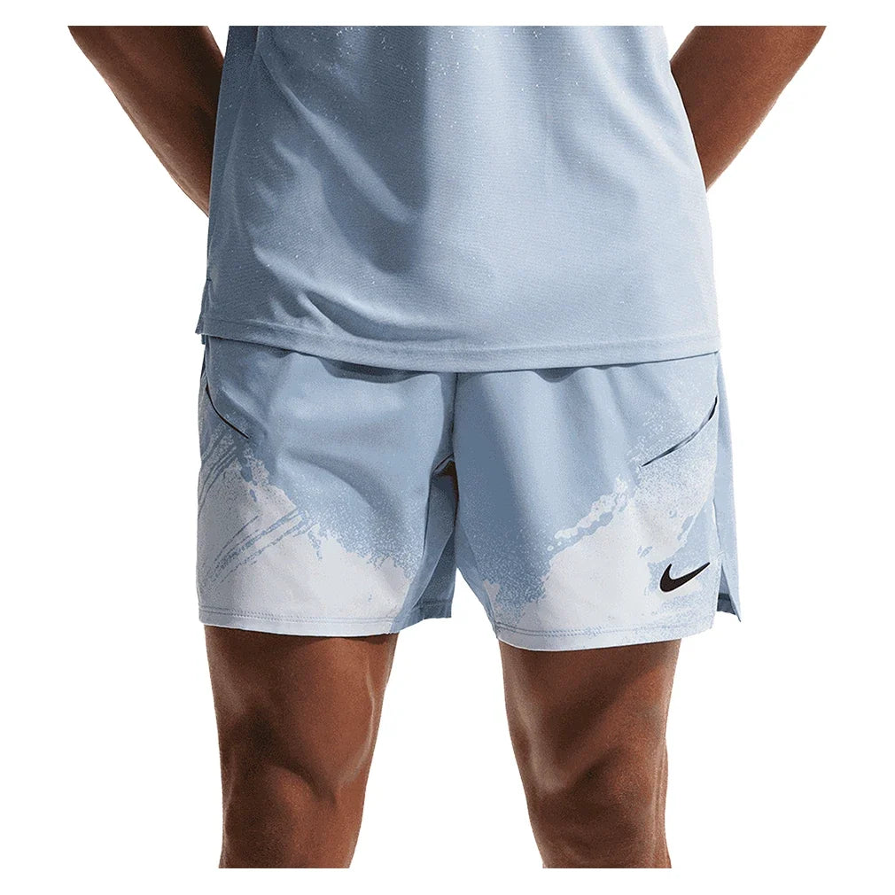 Men's Paris Court Dri-FIT Slam 6 Inch Tennis Short,Apparel,Nike,486 Work/Hydrogen Blue,XS,Tennis Express,IF1560-486-2