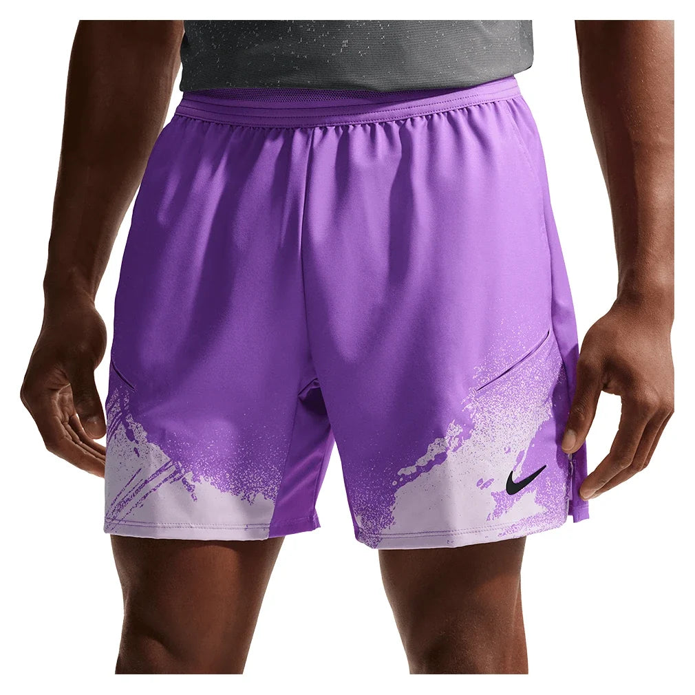 Men's Paris Court Dri-FIT Slam 6 Inch Tennis Short,Apparel,Nike,522 Bright Violet/Violet Mist,XS,Tennis Express,IF1560-522