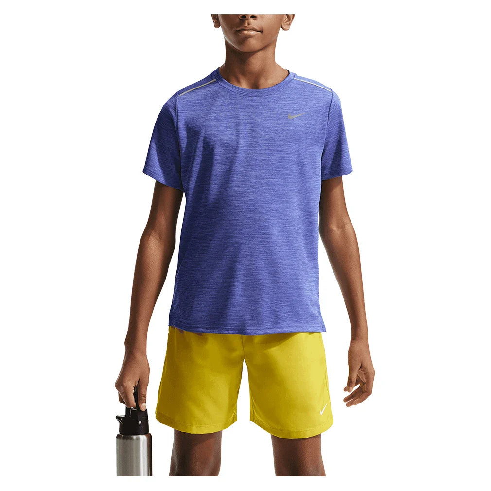 Boys' Dri-FIT Short Sleeve Miler Top-Apparel-Nike-IF2425-430-Tennis Express