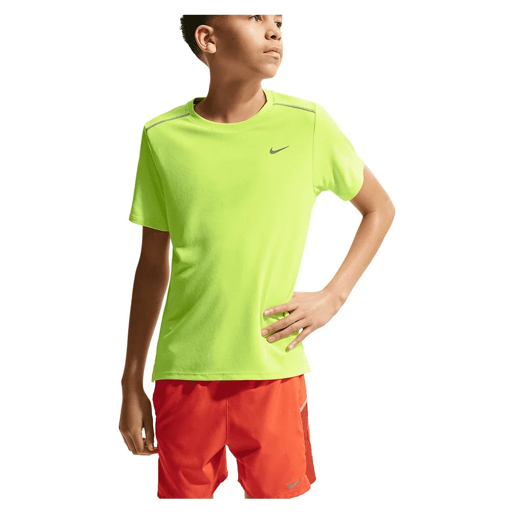 Boys' Dri-FIT Short Sleeve Miler Top-Apparel-Nike-IF2425-737-Tennis Express
