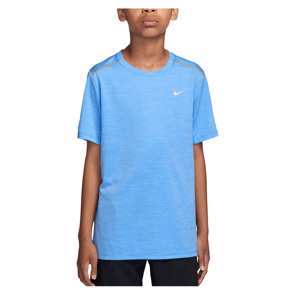 Boys' Dri-FIT Short Sleeve Miler Top-Apparel-Nike-IF2425-S26-412-3-705795Tennis Express