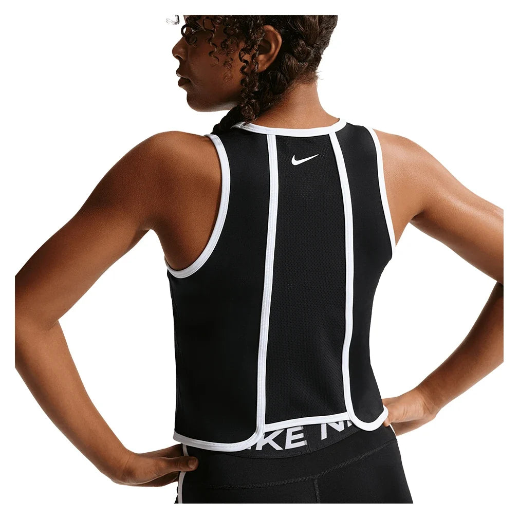 Girls' Pro Dri-FIT Sport Pack Training Tank Black and White-Apparel-Nike-IF2760-010-3-Tennis Express