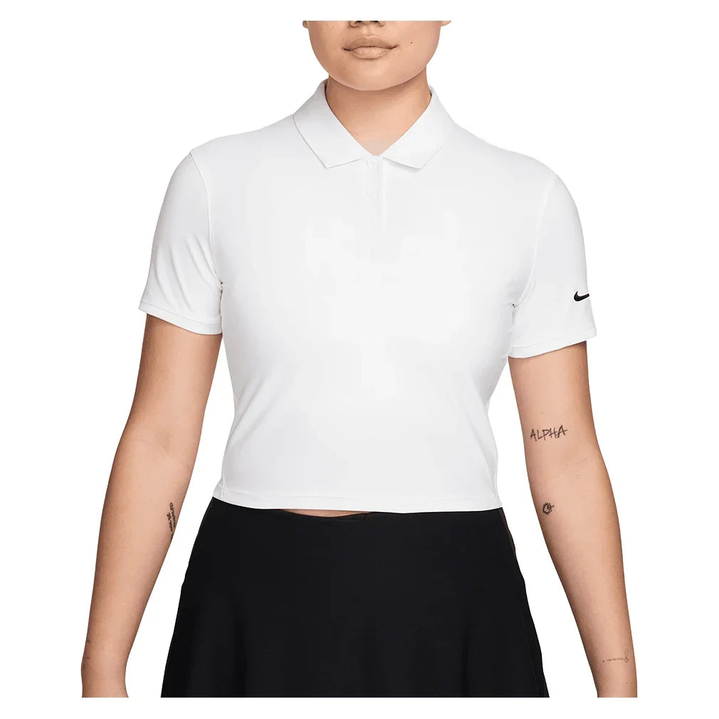 Women's Dri-FIT Victory Short Sleeve Cropped Tennis Polo-Apparel-Nike-IH0519-100_1-705236Tennis Express