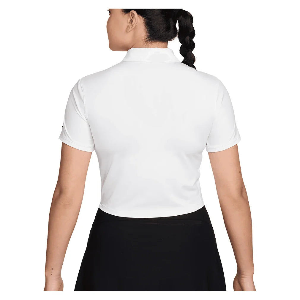 Women's Dri-FIT Victory Short Sleeve Cropped Tennis Polo-Apparel-Nike-IH0519-100_2-Tennis Express
