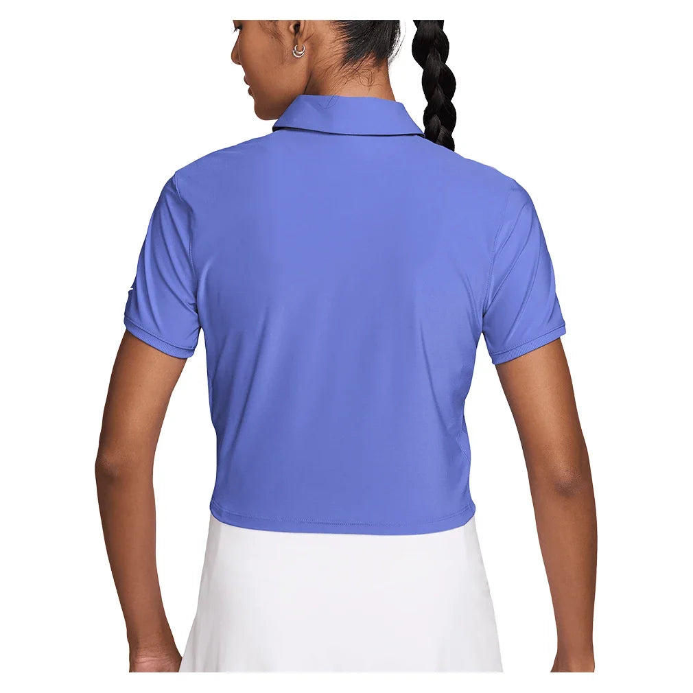 Women's Dri-FIT Victory Short Sleeve Cropped Tennis Polo-Apparel-Nike-IH0519-570_2-Tennis Express