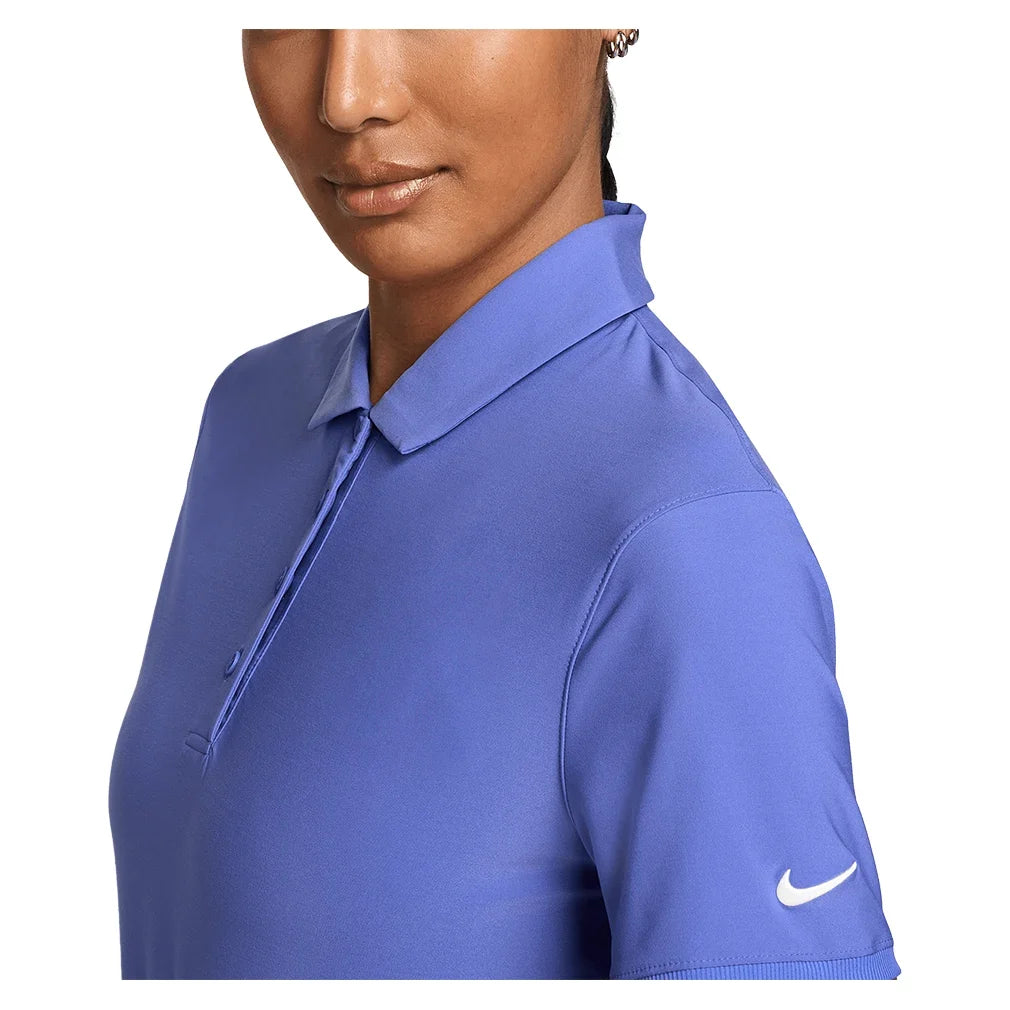 Women's Dri-FIT Victory Short Sleeve Cropped Tennis Polo-Apparel-Nike-IH0519-570_3-Tennis Express