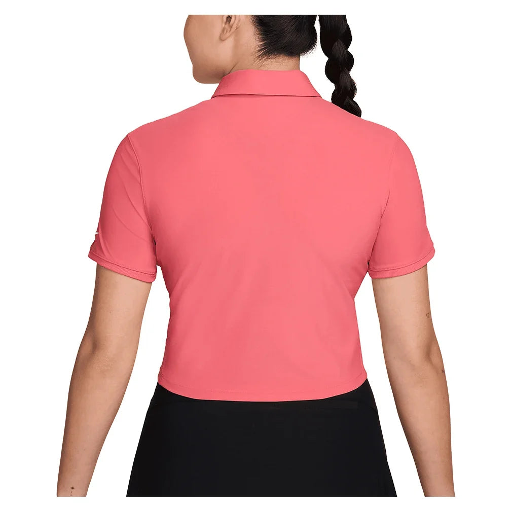 Women's Dri-FIT Victory Short Sleeve Cropped Tennis Polo-Apparel-Nike-IH0519-897_3-Tennis Express