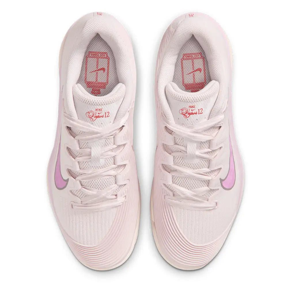 Women's Paris Vapor 12 Premium Clay Tennis Shoes Pearl Pink and Lt Magenta-Footwear-Nike-IH1705-601-3-Tennis Express