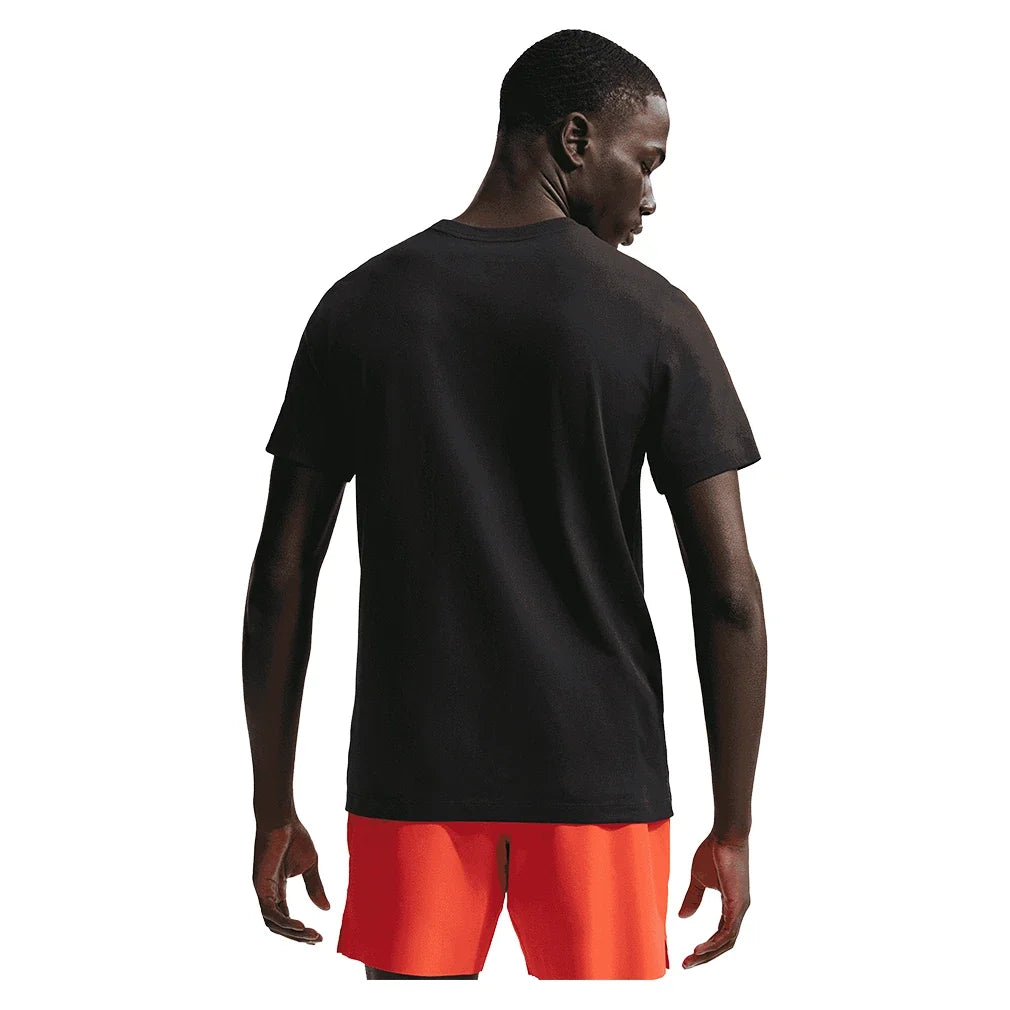 Men's Court Heritage Tennis Tee Black-Apparel-Nike-IH2085-010_2-Tennis Express