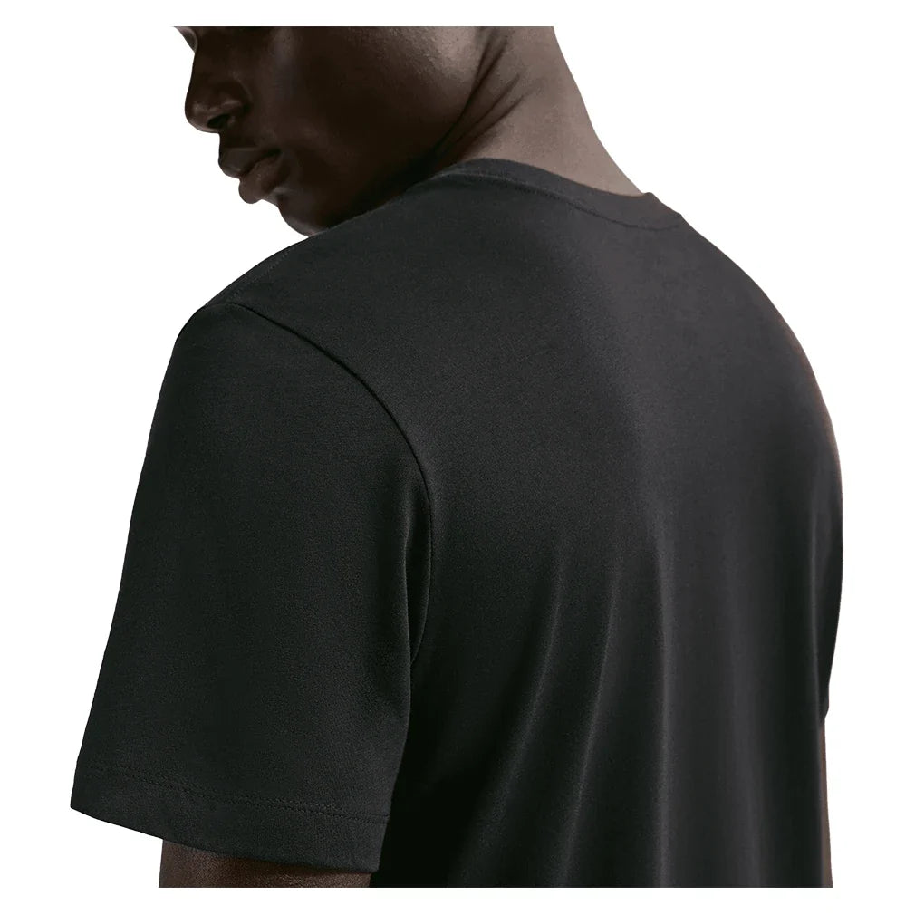 Men's Court Heritage Tennis Tee Black-Apparel-Nike-IH2085-010_4-Tennis Express