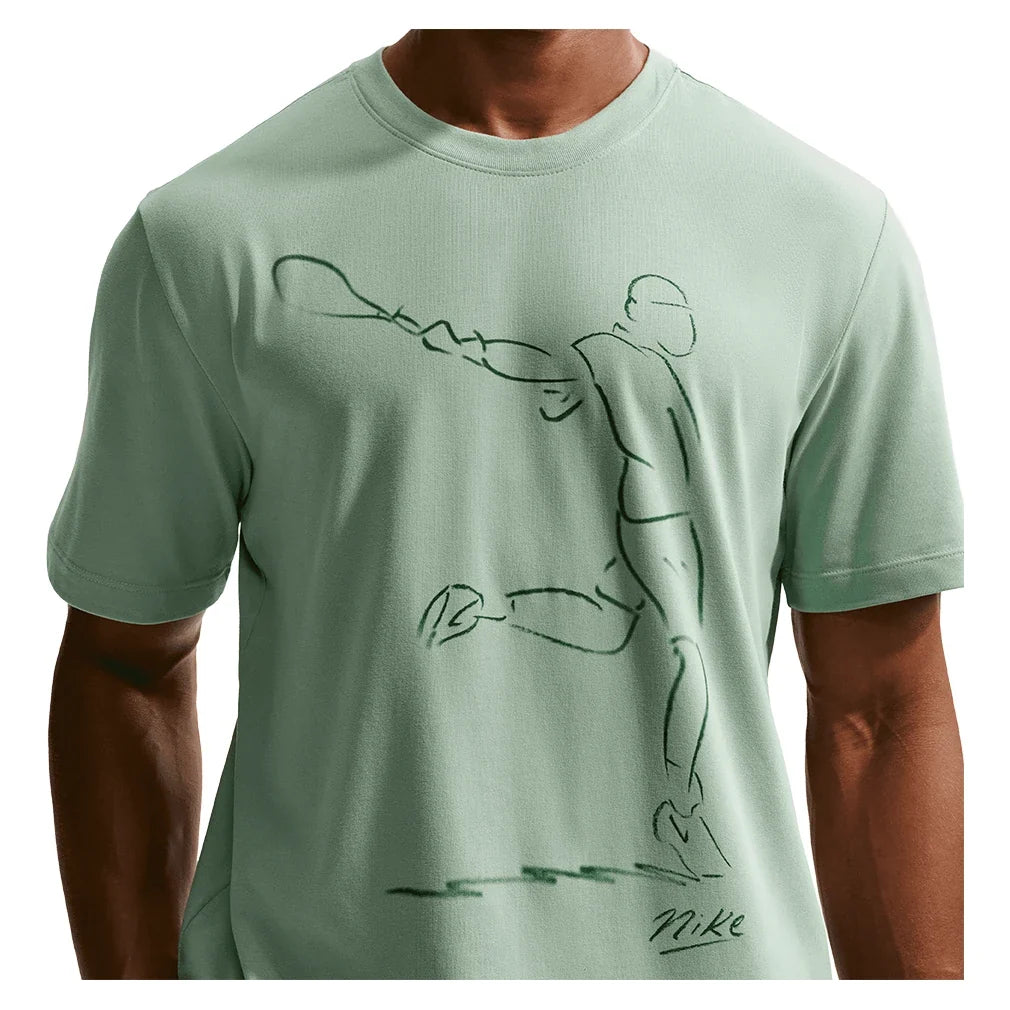 Men's Paris Court Dri-FIT Standard Tennis Tee,Apparel,Nike,,,Tennis Express,IH2104-006_2
