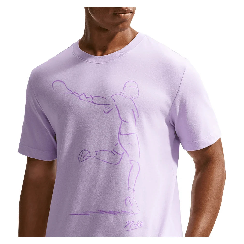 Men's Paris Court Dri-FIT Standard Tennis Tee,Apparel,Nike,,,Tennis Express,IH2104-511-3