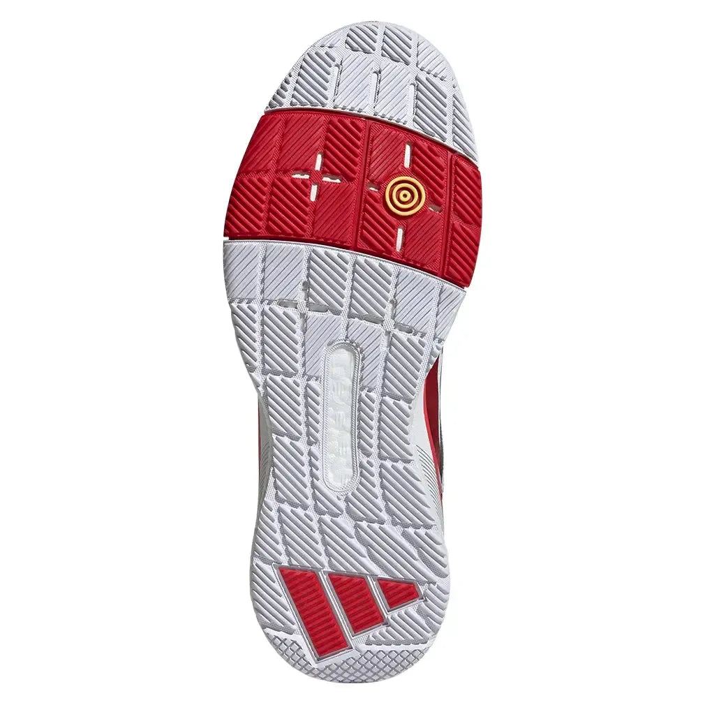 Men's Crazyquick Boost Padel Shoes Footwear White and Lucid Red-Footwear-Adidas-IH3636-F25-5-Tennis Express