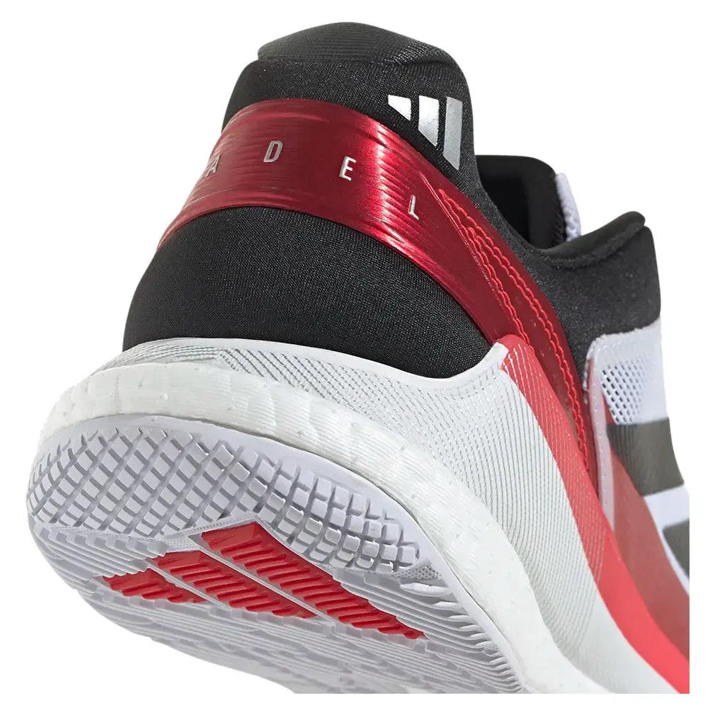 Men's Crazyquick Boost Padel Shoes Footwear White and Lucid Red-Footwear-Adidas-IH3636-F25-7-Tennis Express