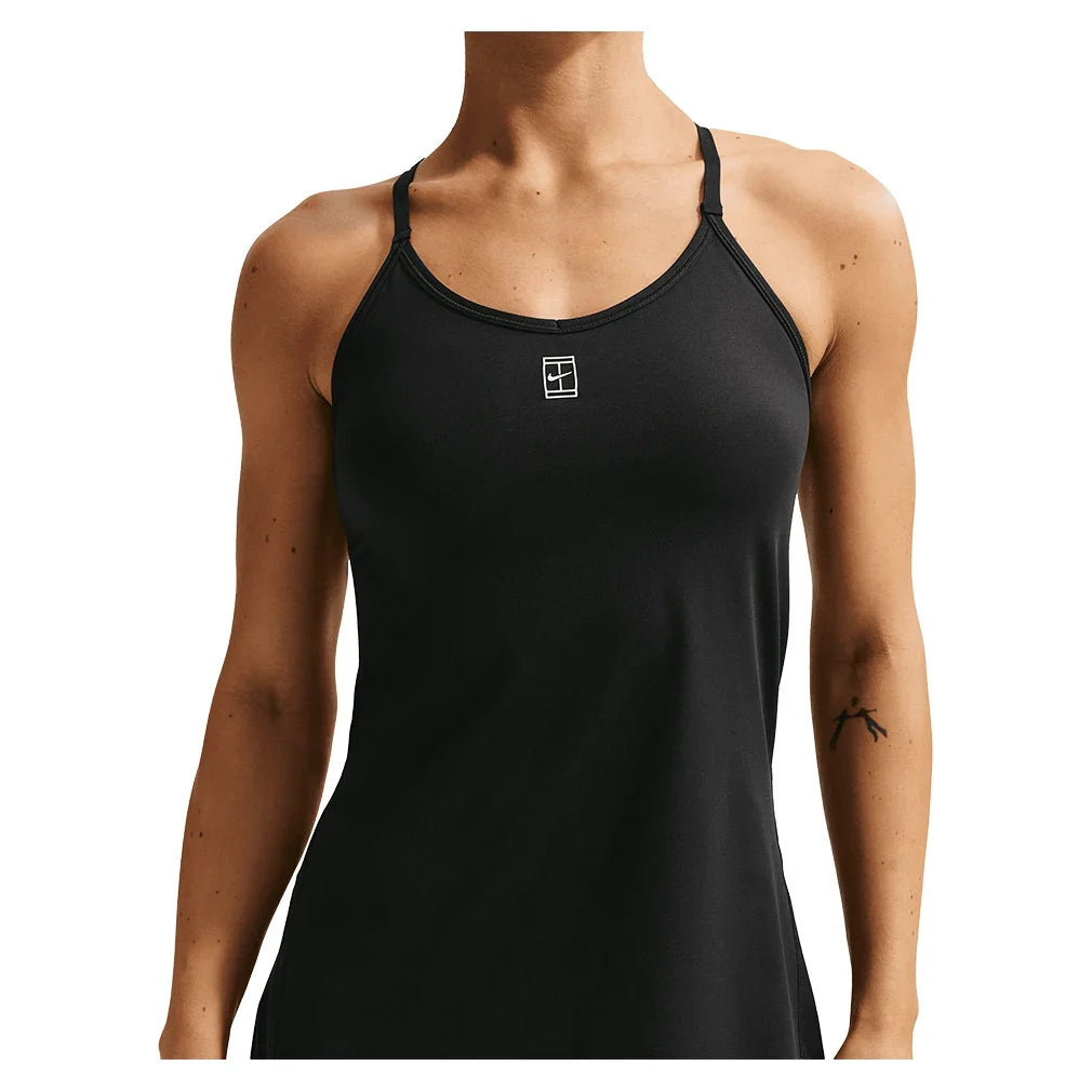 Women's Court Dri-FIT Advantage Strap Tennis Dress-Apparel-Nike-IH3739-010_3-Tennis Express