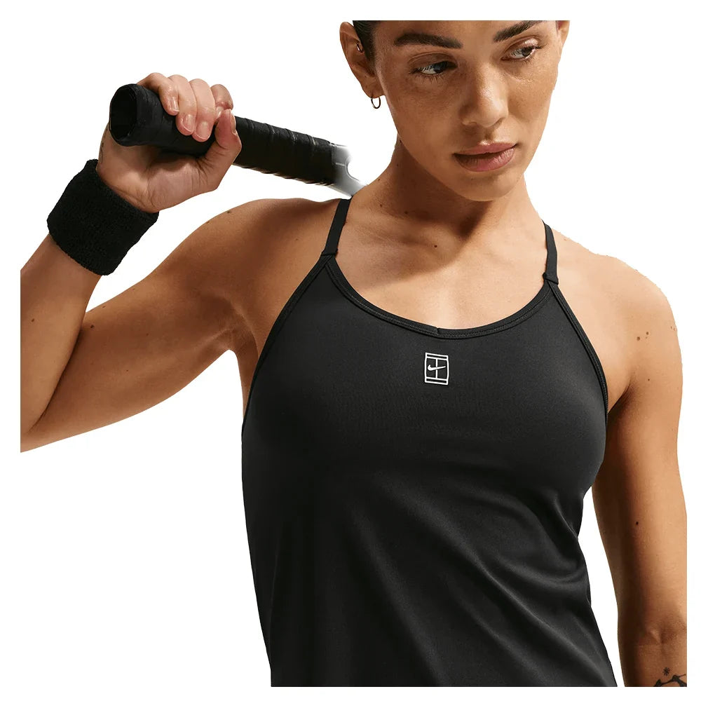 Women's Court Dri-FIT Advantage Strap Tennis Dress-Apparel-Nike-IH3739-010_4-Tennis Express