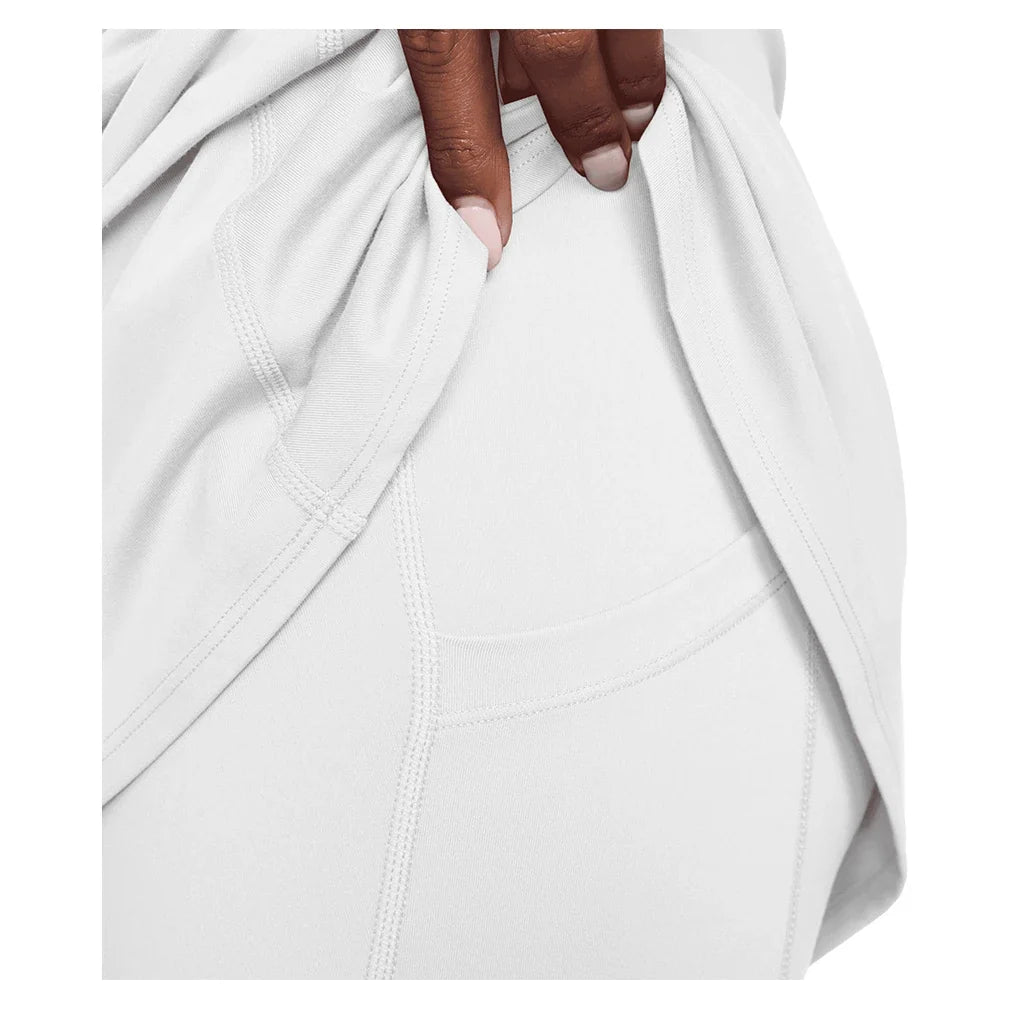 Women's Court Dri-FIT Advantage Strap Tennis Dress White and Black-Apparel-Nike-IH3739-100_3-Tennis Express