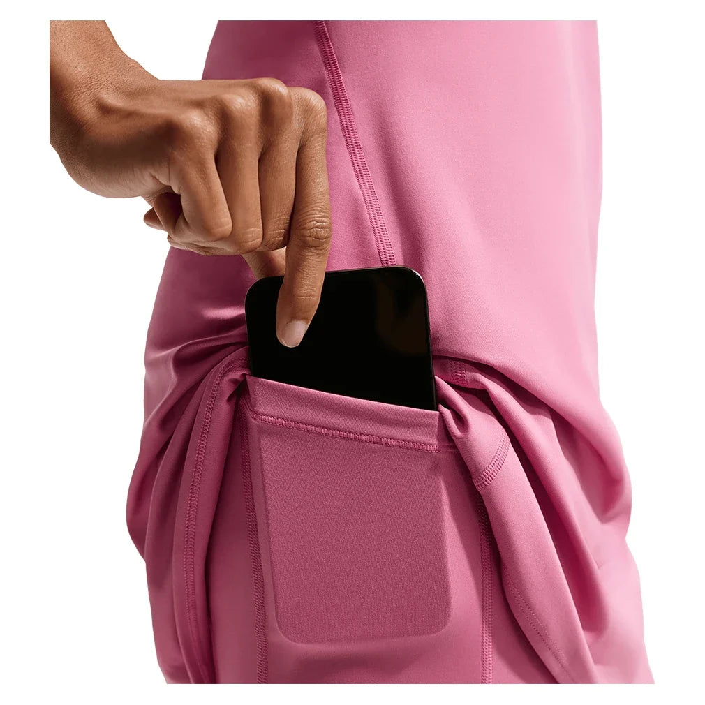 Women's Court Dri-FIT Advantage Strap Tennis Dress Peony and White,Apparel,Nike,,,Tennis Express,IH3739-641-3