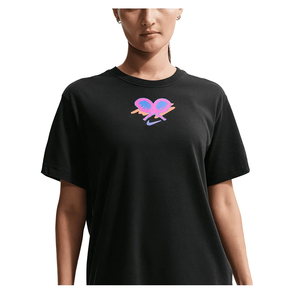 Women's Oz Open Slam Short Sleeve Tennis Tee-Apparel-Nike-IH5979-010_3-Tennis Express