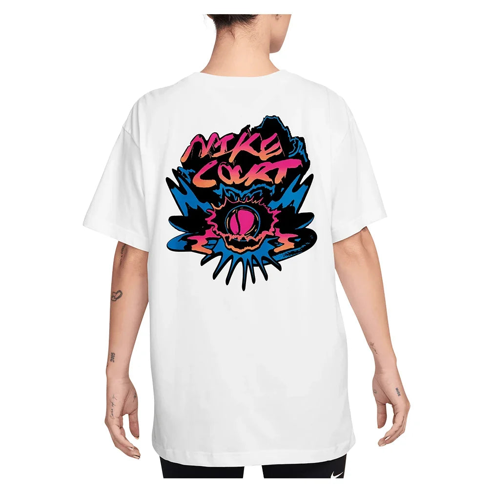 Women's Oz Open Slam Short Sleeve Tennis Tee-Apparel-Nike-IH5979-100-1-Tennis Express