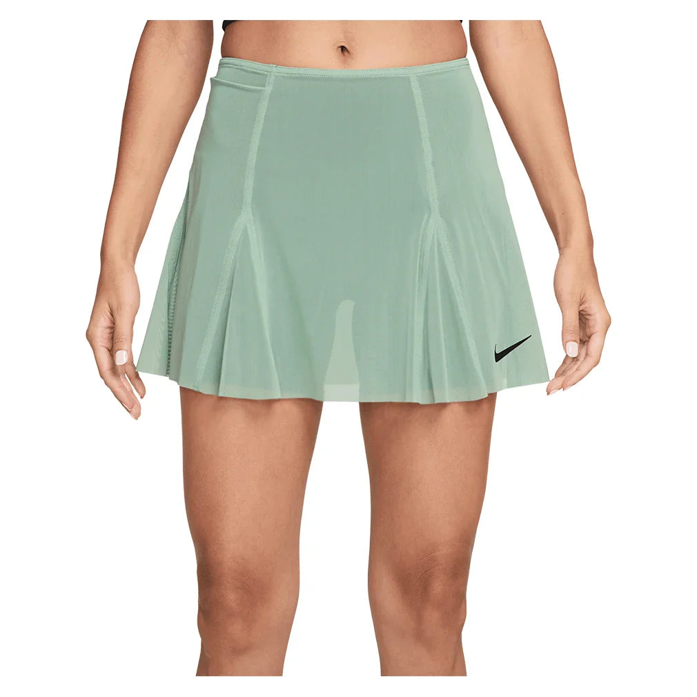Women's Paris Court Slam High-Rise Tennis Skort,Apparel,Nike,007 Steam/Black Spruce,XS,Tennis Express,II3472-007-1