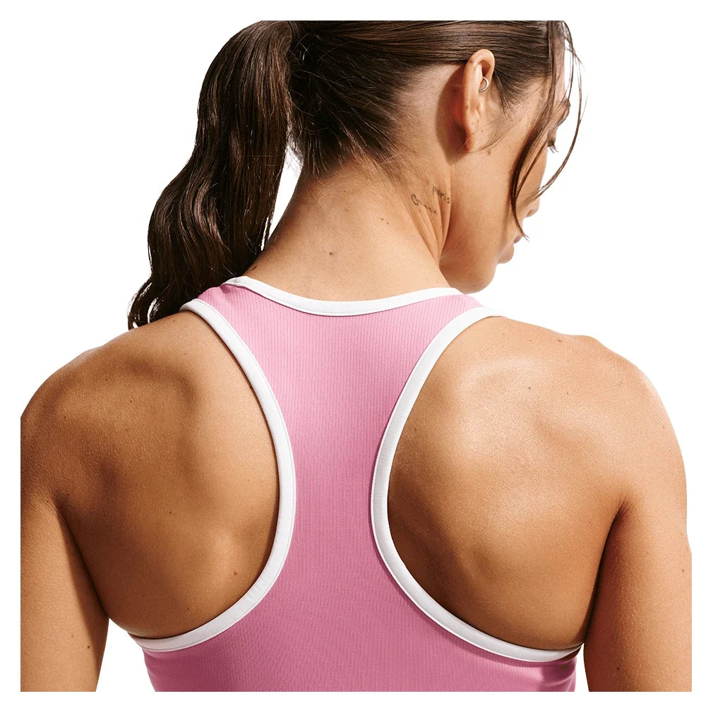 Women's Court Dri-FIT Advantage Novelty Tennis Tank Peony and White,Apparel,Nike,,,Tennis Express,II3606-641-2