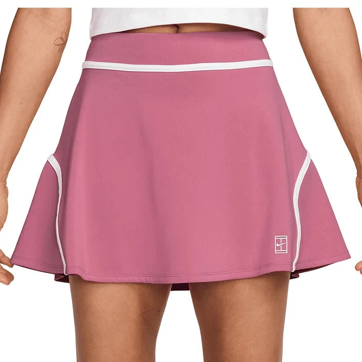 Women's Court Dri-FIT Advantage High-Rise Novelty Tennis Skort Peony and White-Apparel-Nike-II3624-641_1-Tennis Express