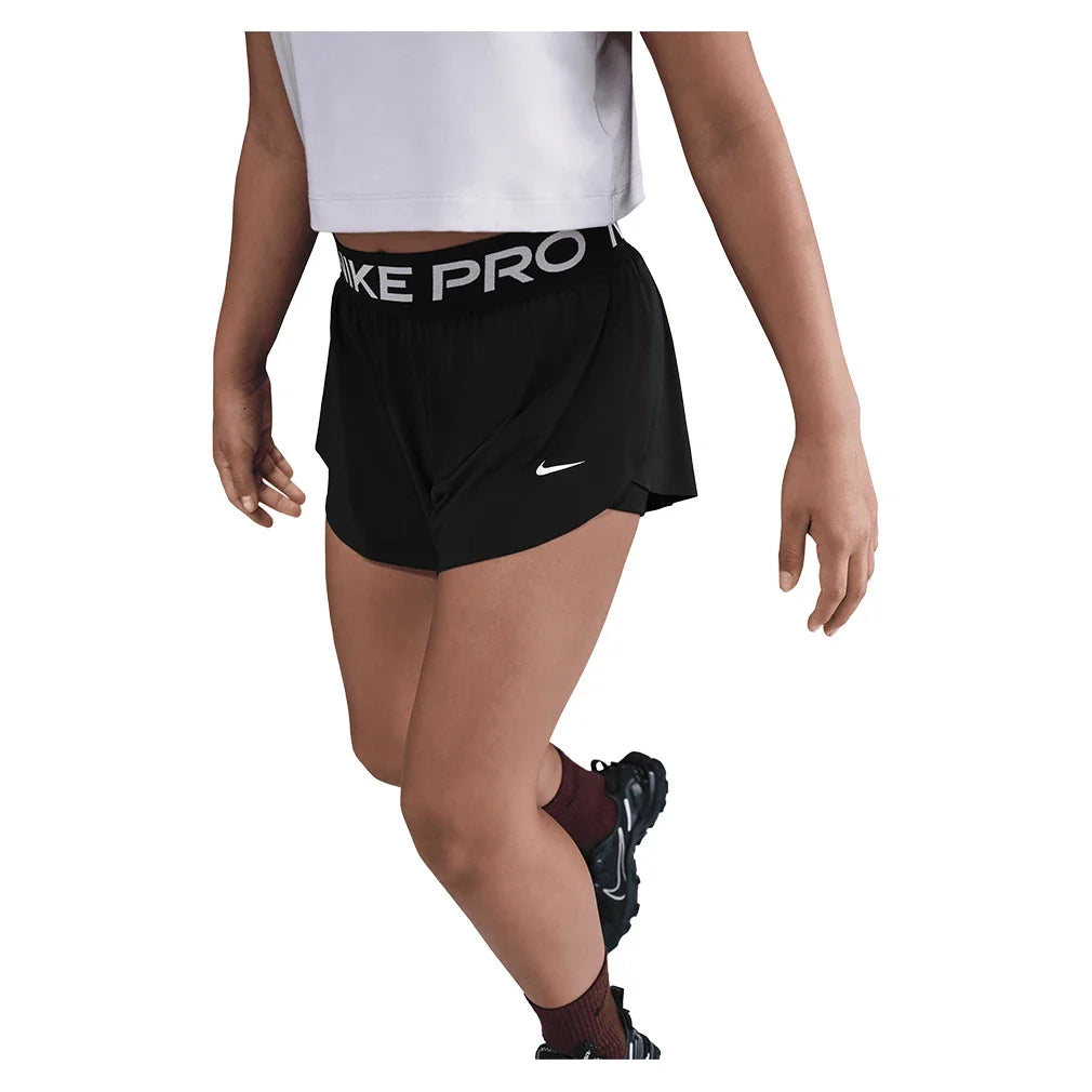 Girls' Pro Dri-FIT 2in1 Knit Training Short-Apparel-Nike-II3640-010_3-Tennis Express