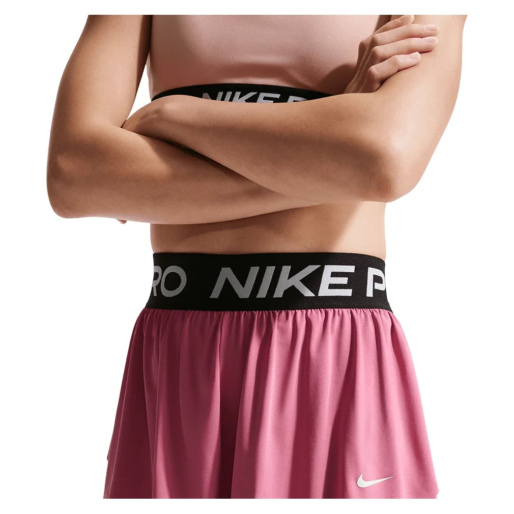 Girls' Pro Dri-FIT 2in1 Knit Training Short-Apparel-Nike-II3640-641_3-Tennis Express