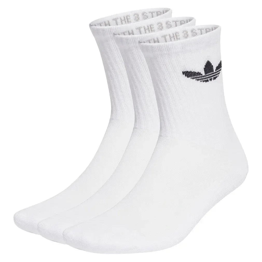 Trefoil Cushion Crew Socks 3 Pairs White-Socks-Adidas-IJ5616_1-Tennis Express