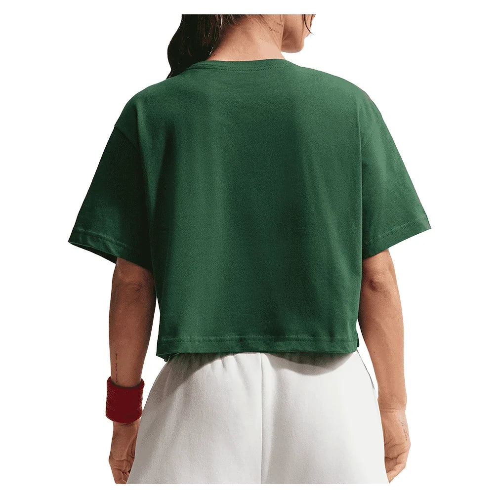 Women's Court Slam Crop Tennis Tee,Apparel,Nike,,,Tennis Express,IM0310-341-1