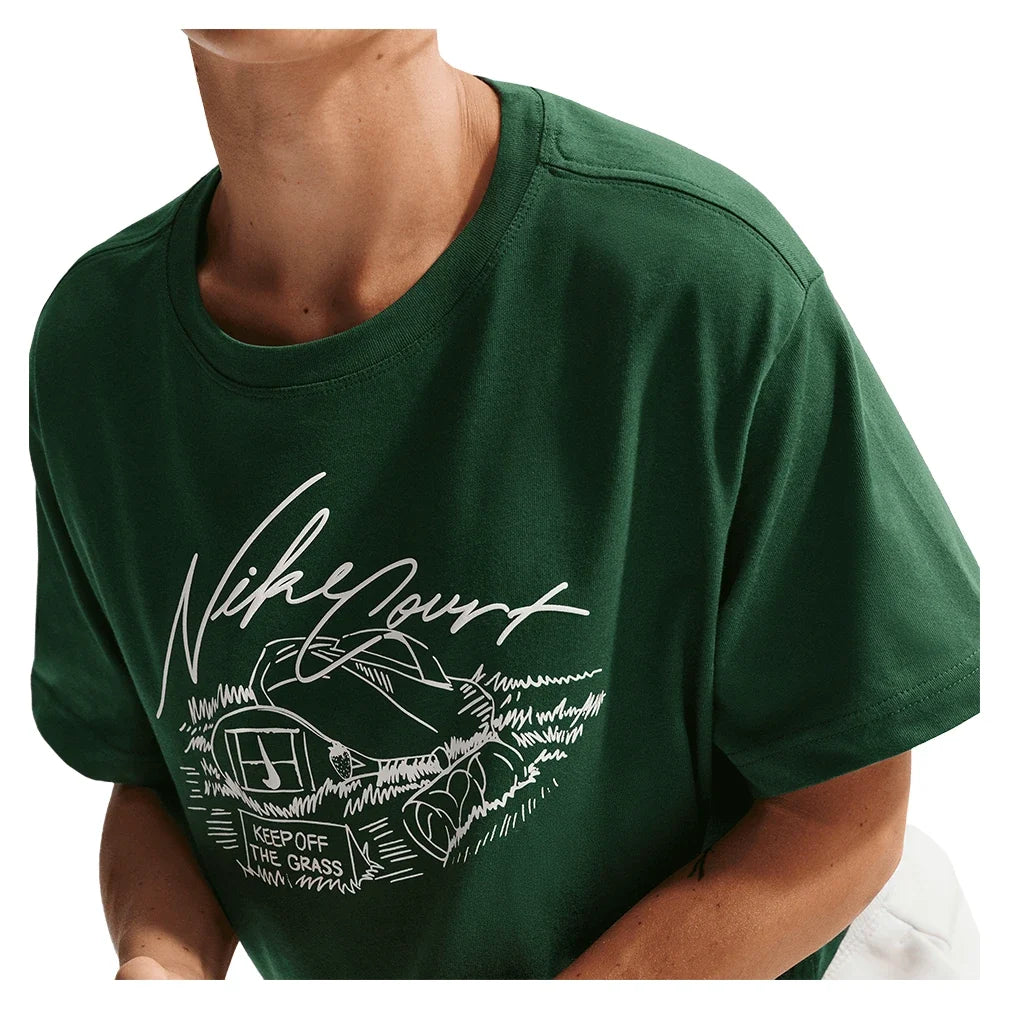 Women's Court Slam Crop Tennis Tee,Apparel,Nike,,,Tennis Express,IM0310-341-2