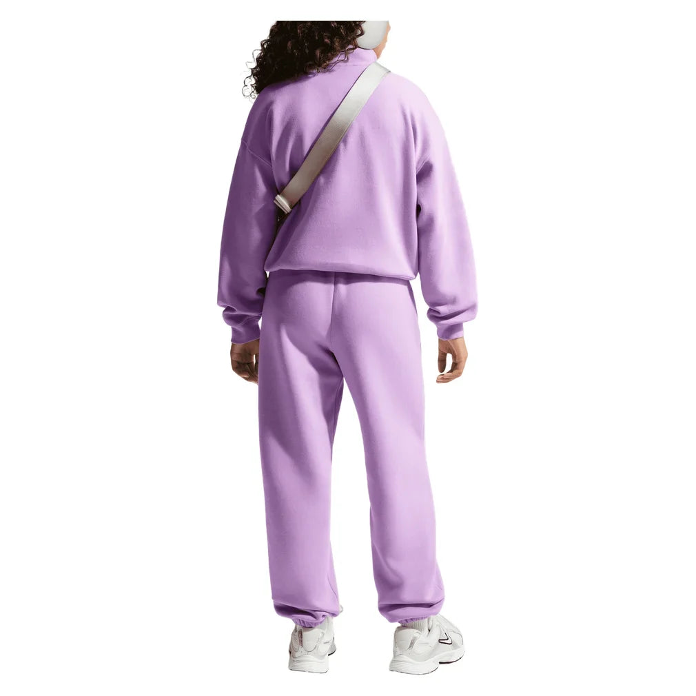 Girls' Sportswear Studio Fleece Oversized 1/4-Zip Top Violet Star and White, Nike, Tennis Express, IM4948-589H26-5