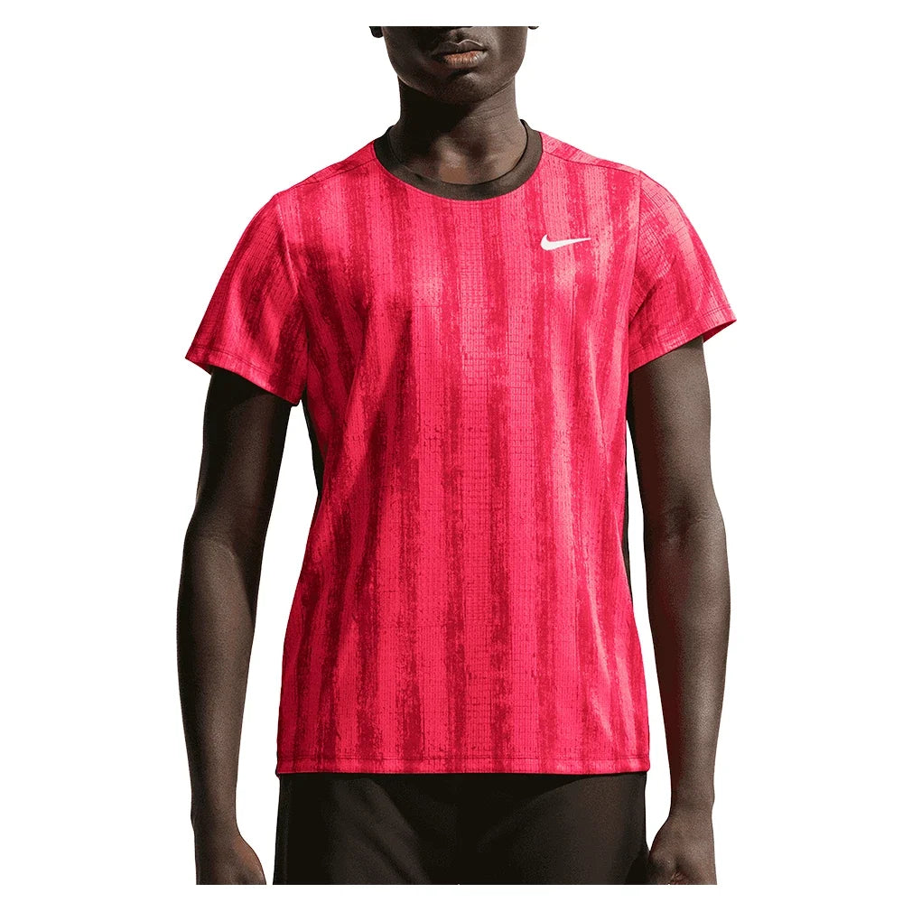 Men's Court Dri-FIT Victory Printed Tennis Top,Apparel,Nike,677 Team Red,XS,Tennis Express,IM6086-677