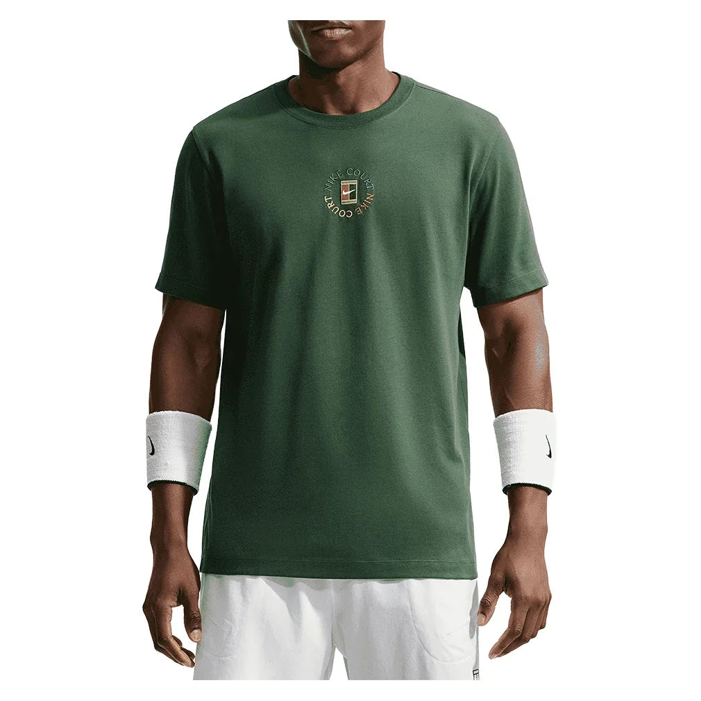 Men's Court Heritage Tennis Tee,Apparel,Nike,323 Fir,XS,Tennis Express,IM6128-323