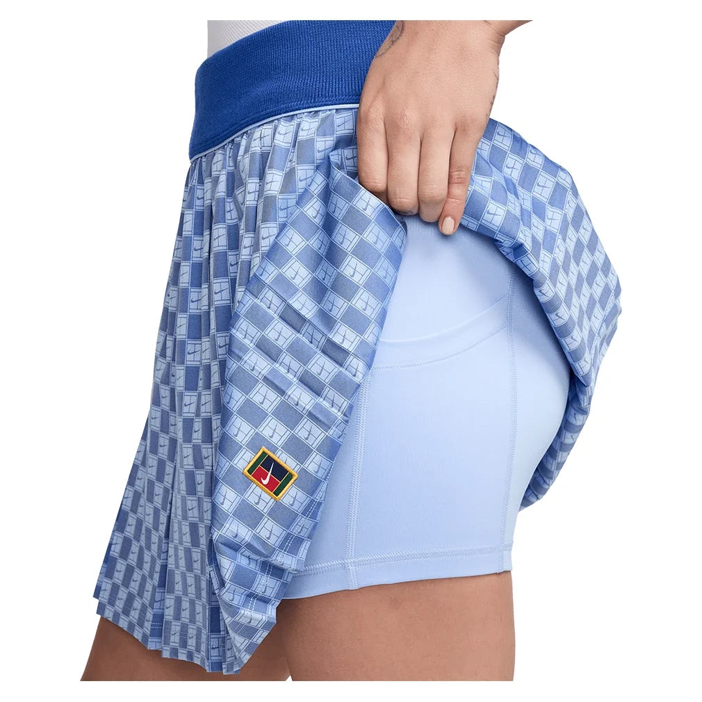 Women's Court Collection High-Rise Tennis Skort Aluminum,Apparel,Nike,,,Tennis Express,IM9414-468_2