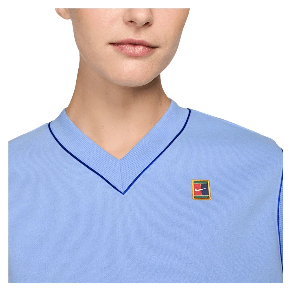 Women's Court Collection Fleece Tennis Vest,Apparel,Nike,,,Tennis Express,IM9416-468-1