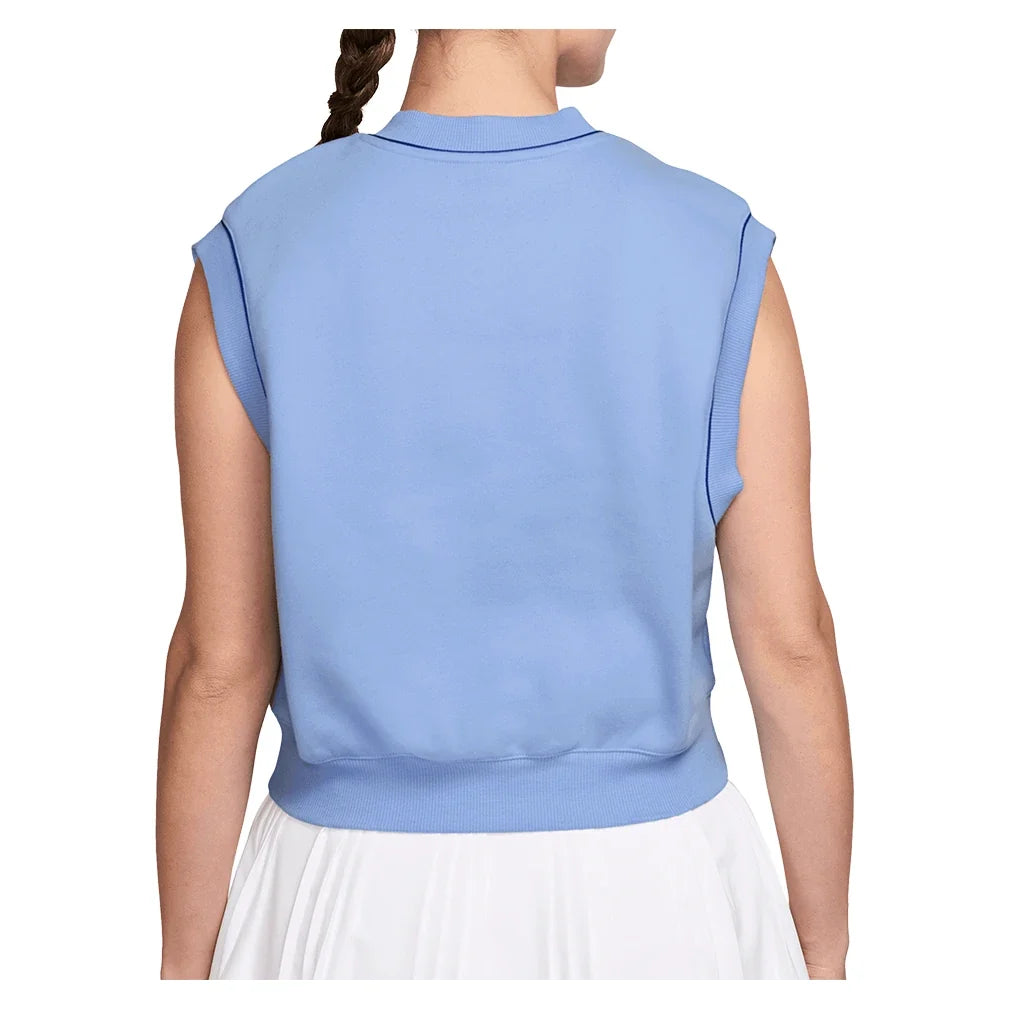 Women's Court Collection Fleece Tennis Vest,Apparel,Nike,,,Tennis Express,IM9416-468-2