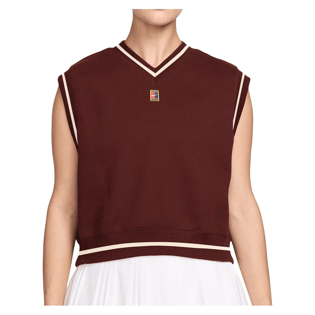 Women's Court Collection Fleece Tennis Vest,Apparel,Nike,658 Mystic Dates,XS,Tennis Express,IM9416-658